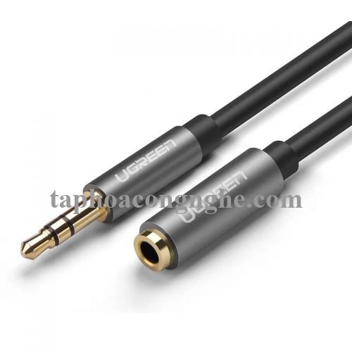 Ugreen 30746 20CM màu Đen Cáp âm thanh 3.5mm nối dài 30746 30030746